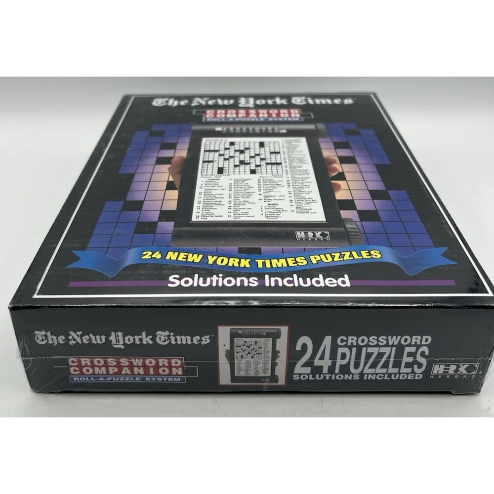New York Times Crossword Companion Roll-A-Puzzle 24 Puzzles Sealed Game